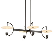 Uttermost Kyoto Alabaster Disks 4 Light LED Chandelier