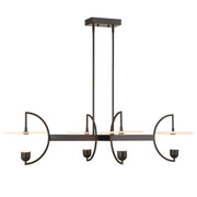 Uttermost Kyoto Alabaster Disks 4 Light LED Chandelier