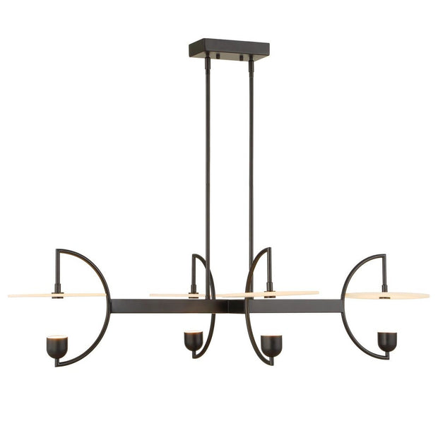 Uttermost Kyoto Alabaster Disks 4 Light LED Chandelier