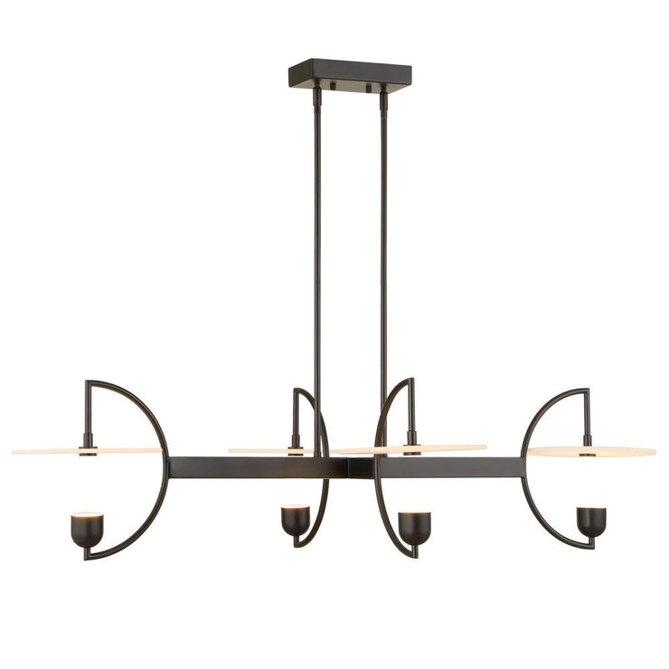 Uttermost Kyoto Alabaster Disks 4 Light LED Chandelier