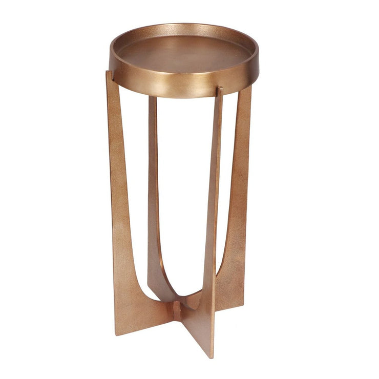 Casa Bella Living Old Brass Antique Accent Table