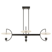 Uttermost Kyoto Alabaster Disks 4 Light LED Chandelier