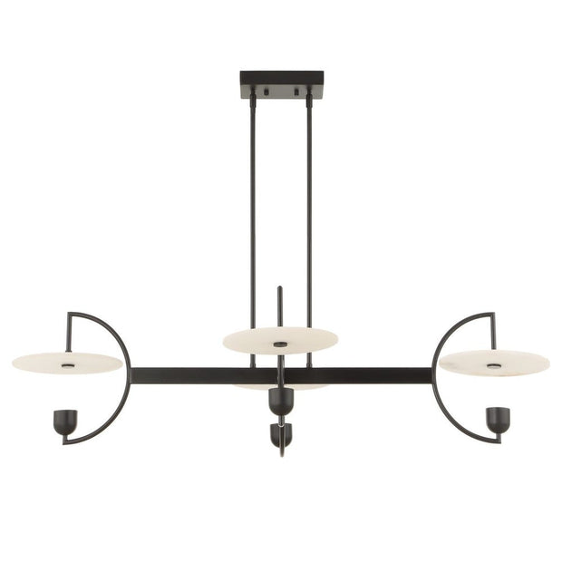 Uttermost Kyoto Alabaster Disks 4 Light LED Chandelier