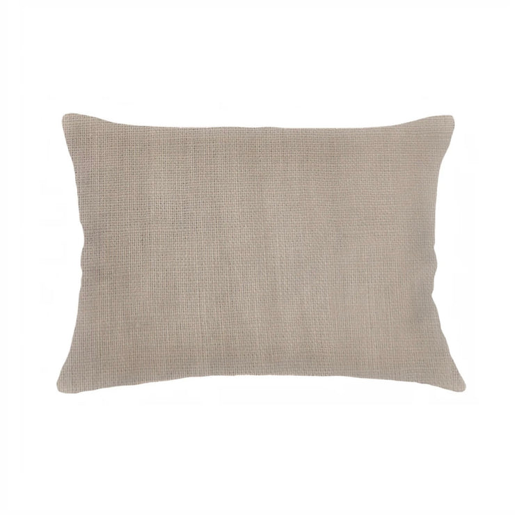 Anaya Home So Soft Linen Rustic Beige Lumbar Pillow 14x20 With Down Insert