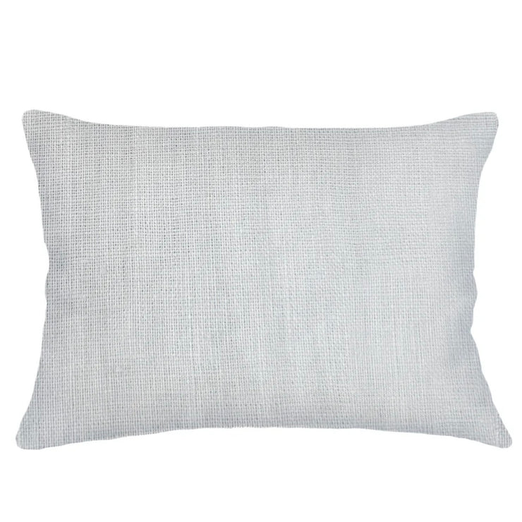 Anaya Home So Soft Linen Light Grey Lumbar Pillow 14x20 With Down Insert