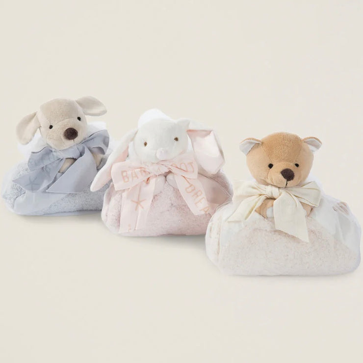Barefoot Dreams CozyChic Bear Buddie Cream Baby Blanket