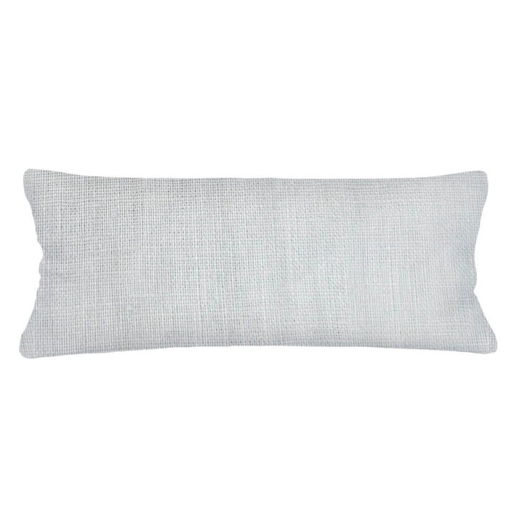 Anaya Home So Soft Linen Light Grey Lumbar Pillow 14x40 With Down Insert