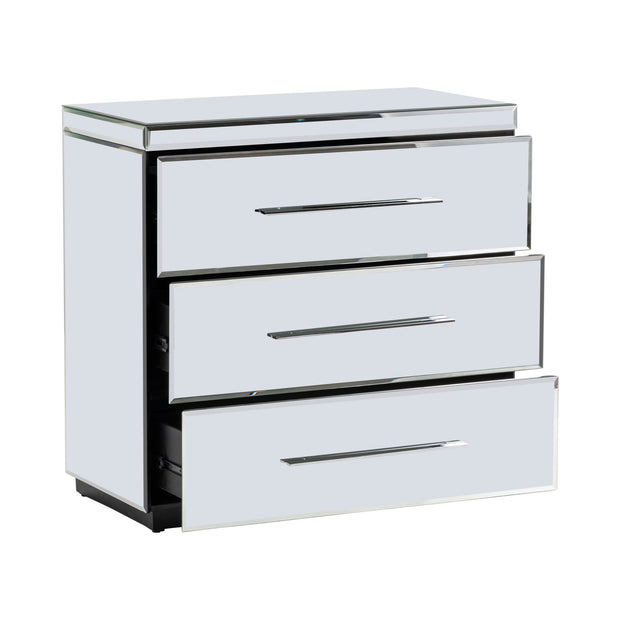 Crestview Collection Melrose Beveled Mirror Chest