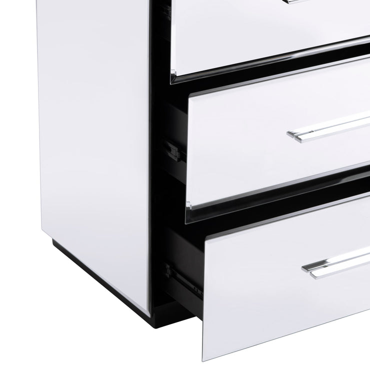 Crestview Collection Melrose Beveled Mirror Chest