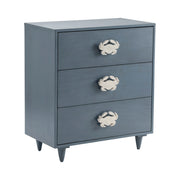 Crestview Collection Grand Bay Smoky Blue Acacia Wood Chest