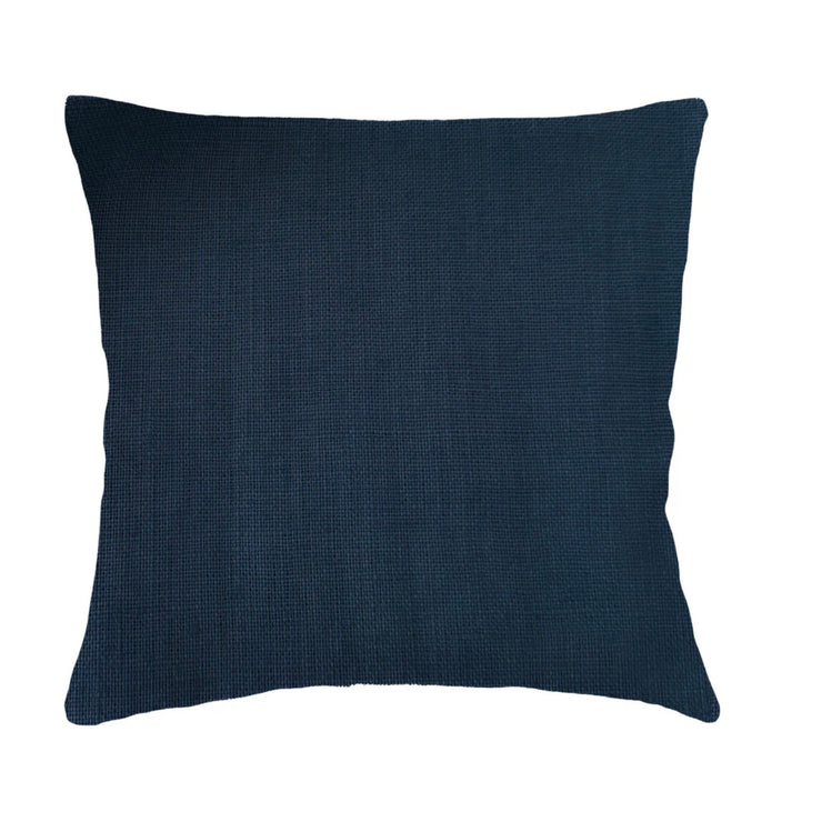 Anaya Home So Soft Linen Navy Euro Pillow 26x26 With Down Insert