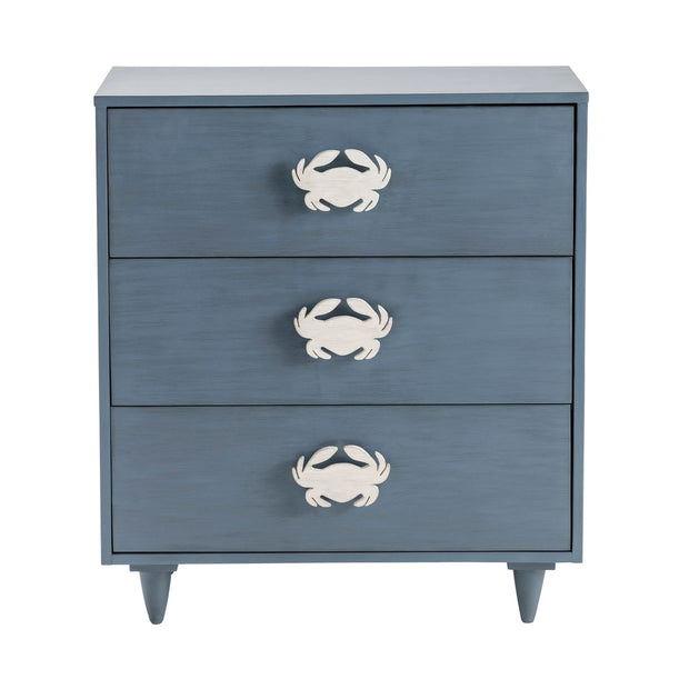 Crestview Collection Grand Bay Smoky Blue Acacia Wood Chest