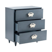 Crestview Collection Grand Bay Smoky Blue Acacia Wood Chest