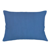 Anaya Home So Soft Linen Cobalt Blue Lumbar Pillow 14x20 With Down Insert