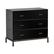 Crestview Collection Mercury Black Glass Chest