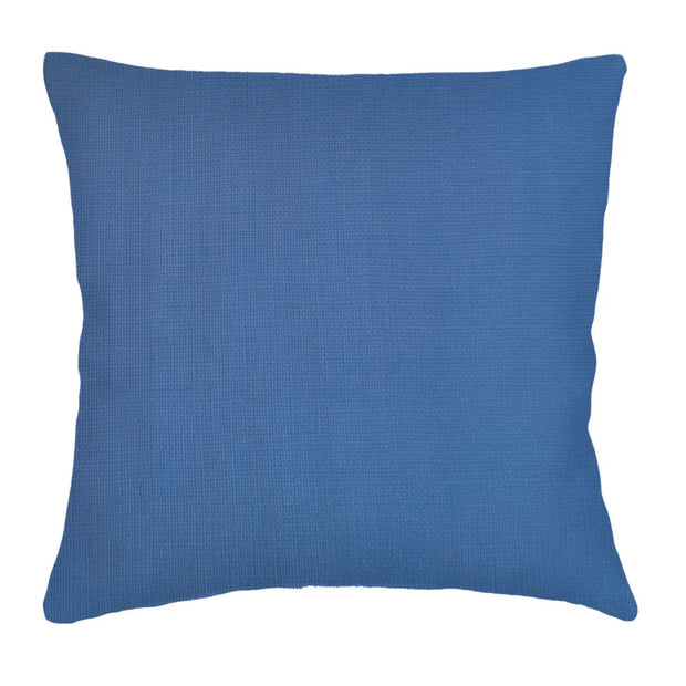 Anaya Home So Soft Linen Cobalt Blue Pillow 20x20 With Down Insert