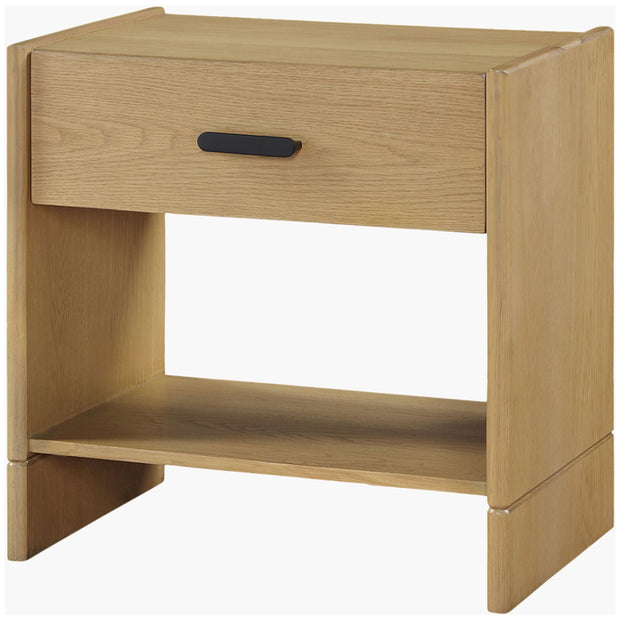 Surya Boda Modern Natural Oak Nightstand