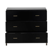 Crestview Collection Mercury Black Glass Chest