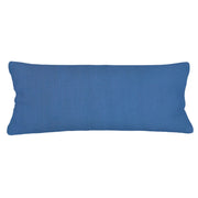 Anaya Home So Soft Linen Cobalt Blue Lumbar Pillow 14x40 With Down Insert