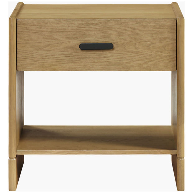 Surya Boda Modern Natural Oak Nightstand