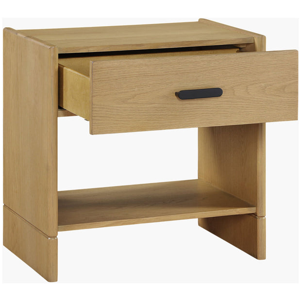 Surya Boda Modern Natural Oak Nightstand