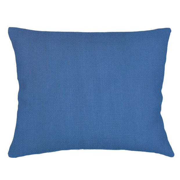 Anaya Home So Soft Linen Cobalt Blue Dutch Euro Pillow 28x36 With Down Insert