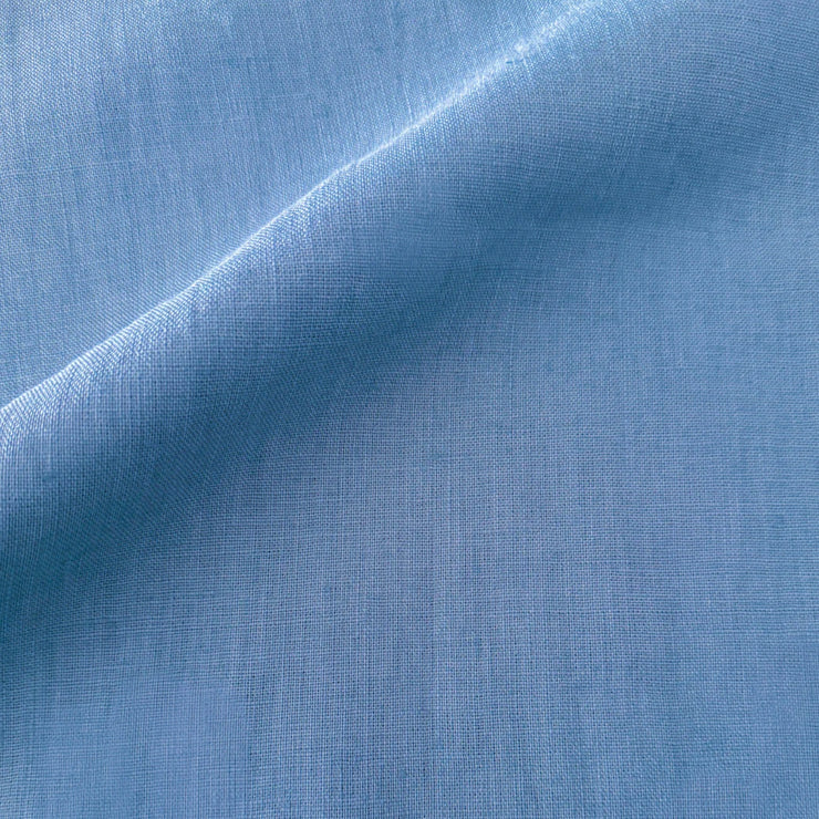 Anaya Home So Soft Linen Ocean Blue Pillow 20x20 With Down Insert