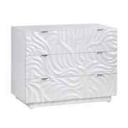 Crestview Collection Cirrus Bright White 3 - Drawer Chest