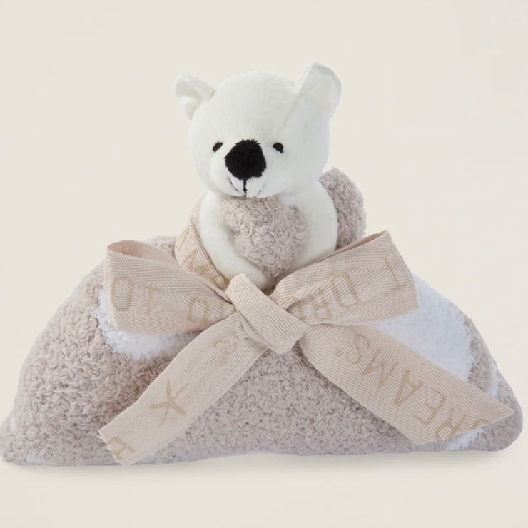 Barefoot Dreams CozyChic Dream Bear Buddie Baby Blanket ~ Stone Circles
