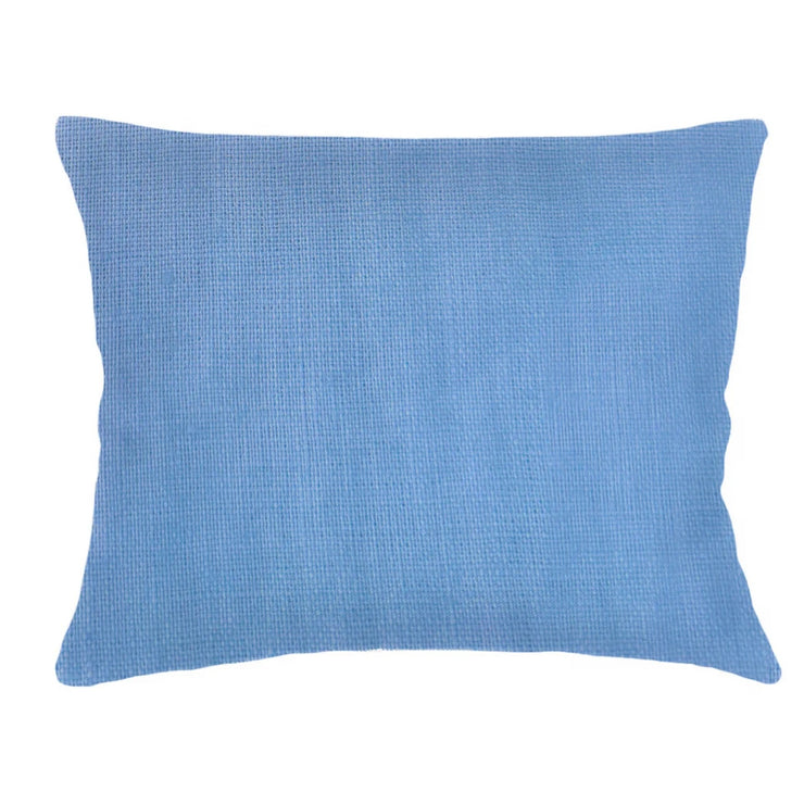 Anaya Home So Soft Linen Ocean Blue Dutch Euro Pillow 28x36 With Down Insert