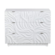 Crestview Collection Cirrus Bright White 3 - Drawer Chest