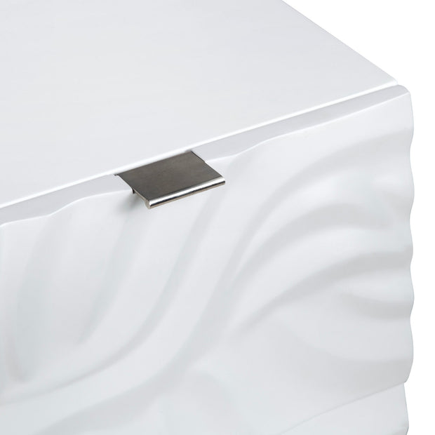 Crestview Collection Cirrus Bright White 3 - Drawer Chest