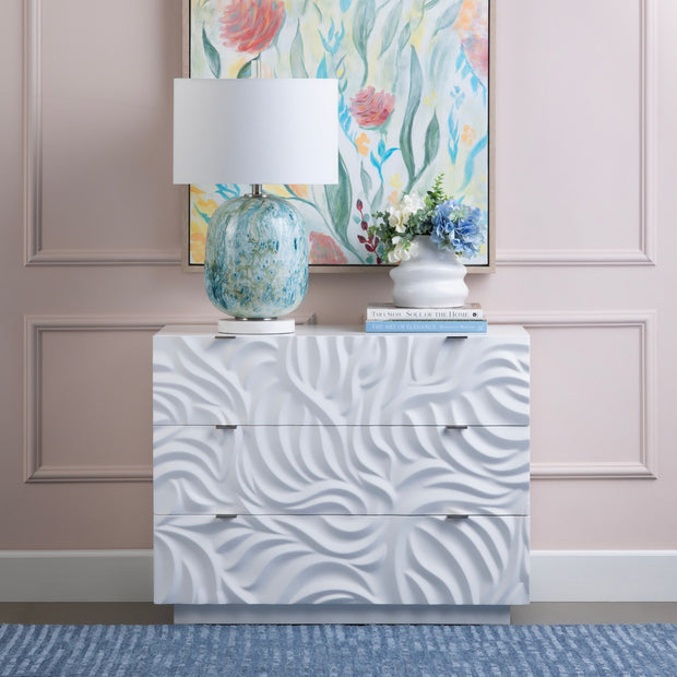 Crestview Collection Cirrus Bright White 3 - Drawer Chest