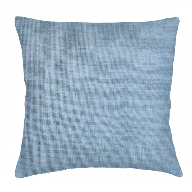 Anaya Home So Soft Linen Coastal Blue Pillow 20x20 With Down Insert