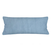 Anaya Home So Soft Linen Coastal Blue Lumbar Pillow 14x40 With Down Insert