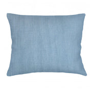 Anaya Home So Soft Linen Coastal Blue Dutch Euro Pillow 28x36 With Down Insert