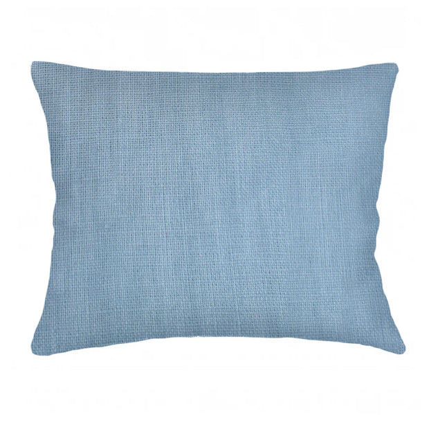 Anaya Home So Soft Linen Coastal Blue Dutch Euro Pillow 28x36 With Down Insert