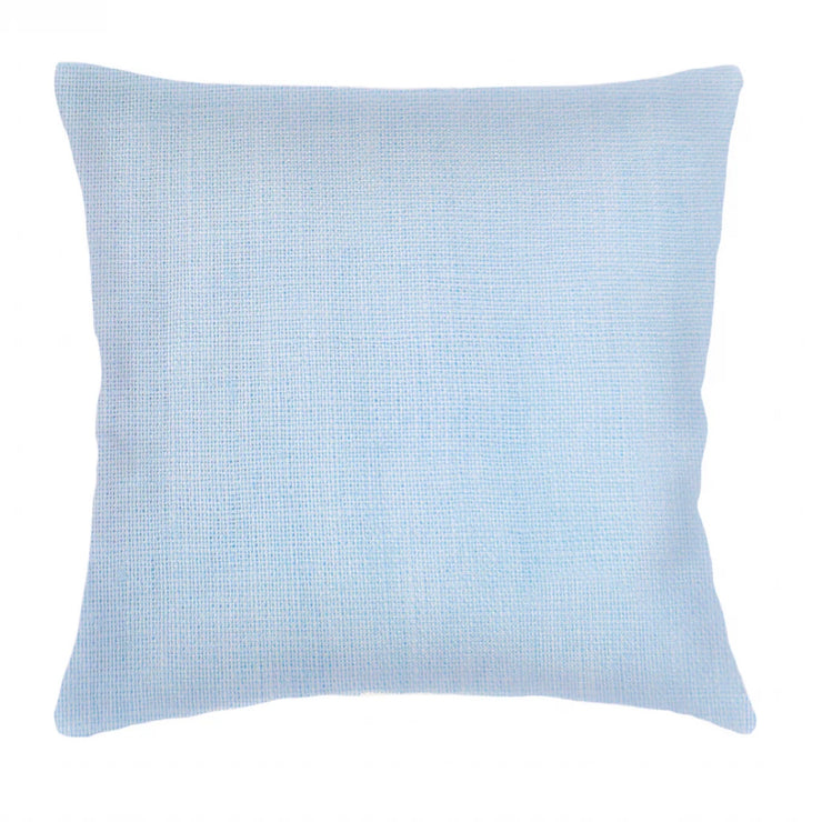 Anaya Home So Soft Linen Light Blue Pillow 20x20 With Down Insert