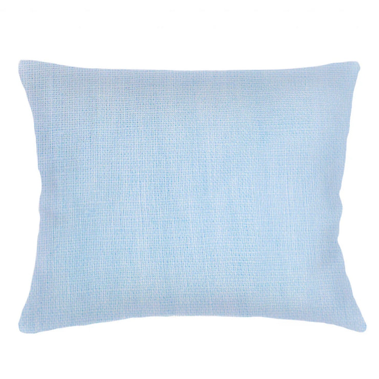 Anaya Home So Soft Linen Light Blue Dutch Euro Pillow 28x36 With Down Insert