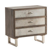 Crestview Collection Theodore Grey Cowhide Chest