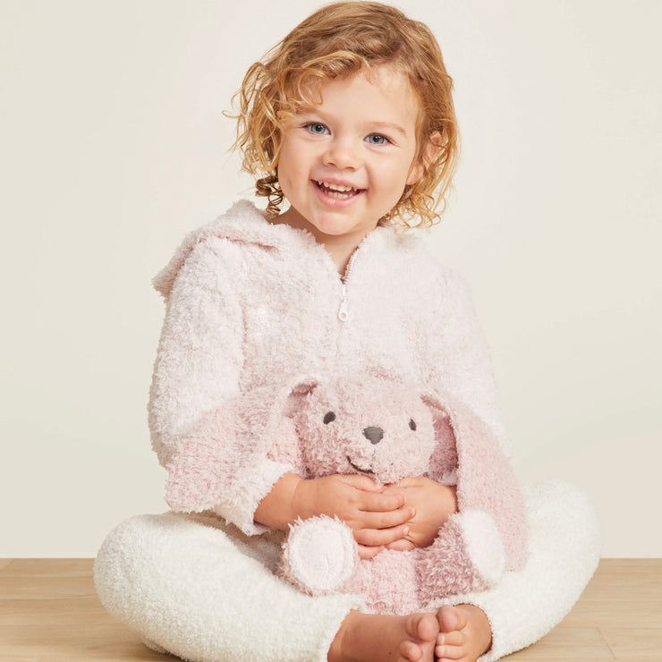 Barefoot Dreams CozyChic Dusty Rose Bunny Buddie ~ Baby Plushie