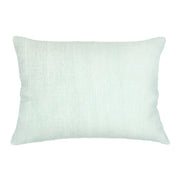Anaya Home So Soft Linen Bright Aqua Lumbar Pillow 14x20 With Down Insert