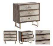 Crestview Collection Theodore Grey Cowhide Chest