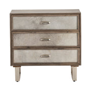 Crestview Collection Theodore Grey Cowhide Chest