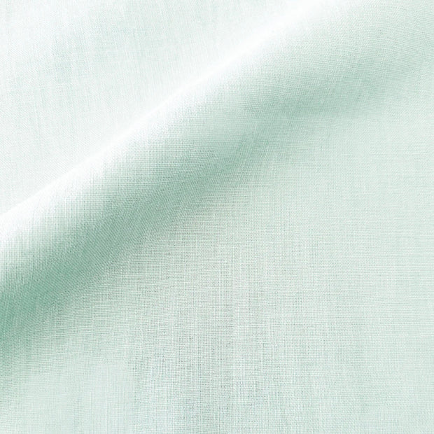 Anaya Home So Soft Linen Bright Aqua Lumbar Pillow 14x40 With Down Insert