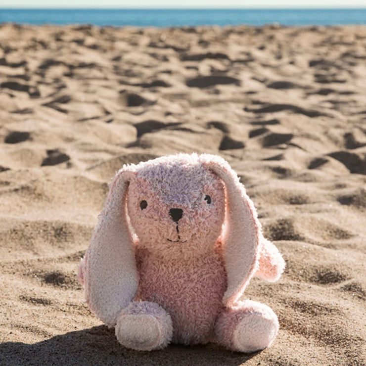 Barefoot Dreams CozyChic Dusty Rose Bunny Buddie ~ Baby Plushie