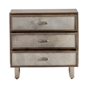 Crestview Collection Theodore Grey Cowhide Chest