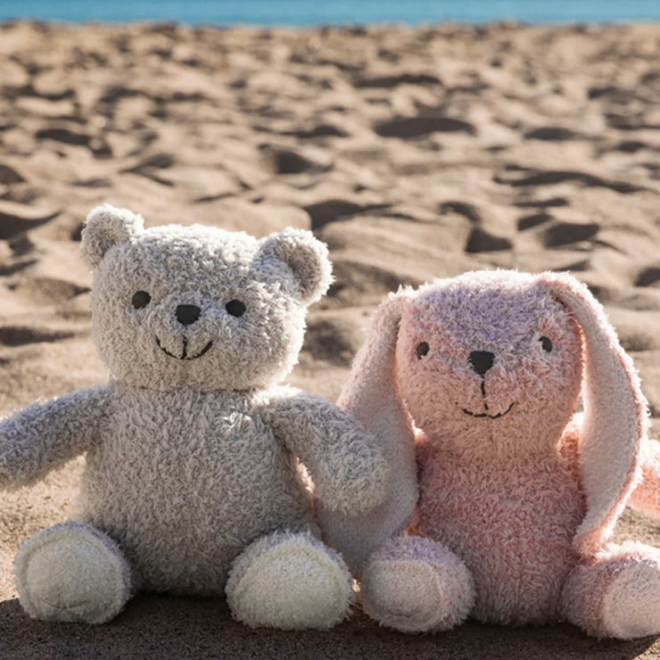 Barefoot Dreams CozyChic Dusty Rose Bunny Buddie ~ Baby Plushie