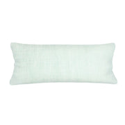 Anaya Home So Soft Linen Bright Aqua Lumbar Pillow 14x40 With Down Insert