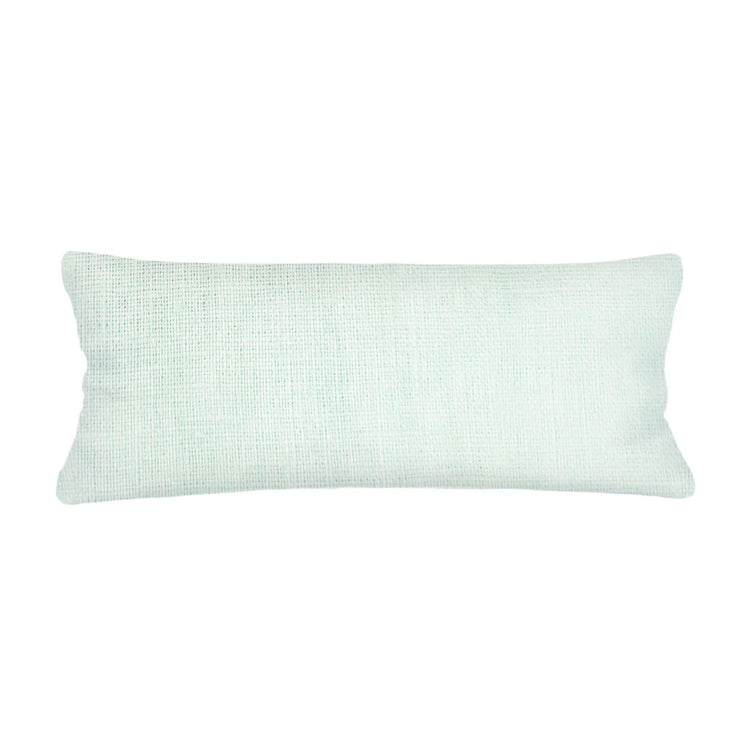 Anaya Home So Soft Linen Bright Aqua Lumbar Pillow 14x40 With Down Insert